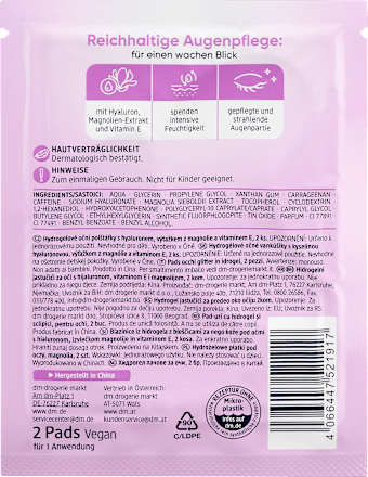 Oogkussentjes Hydrogel Glitter (1 paar), 2 st