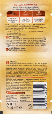 Face Mask Vitmin C, 8 ml x 2