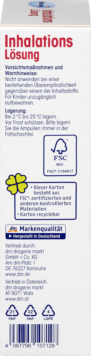 Inhalation solution