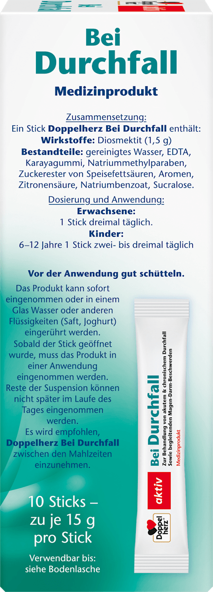 Liquid sticks for diarrhea