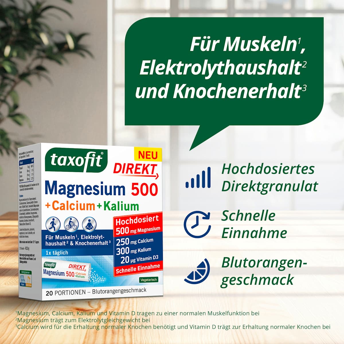 Mangesium 500 + Calcium + Potassium Direct