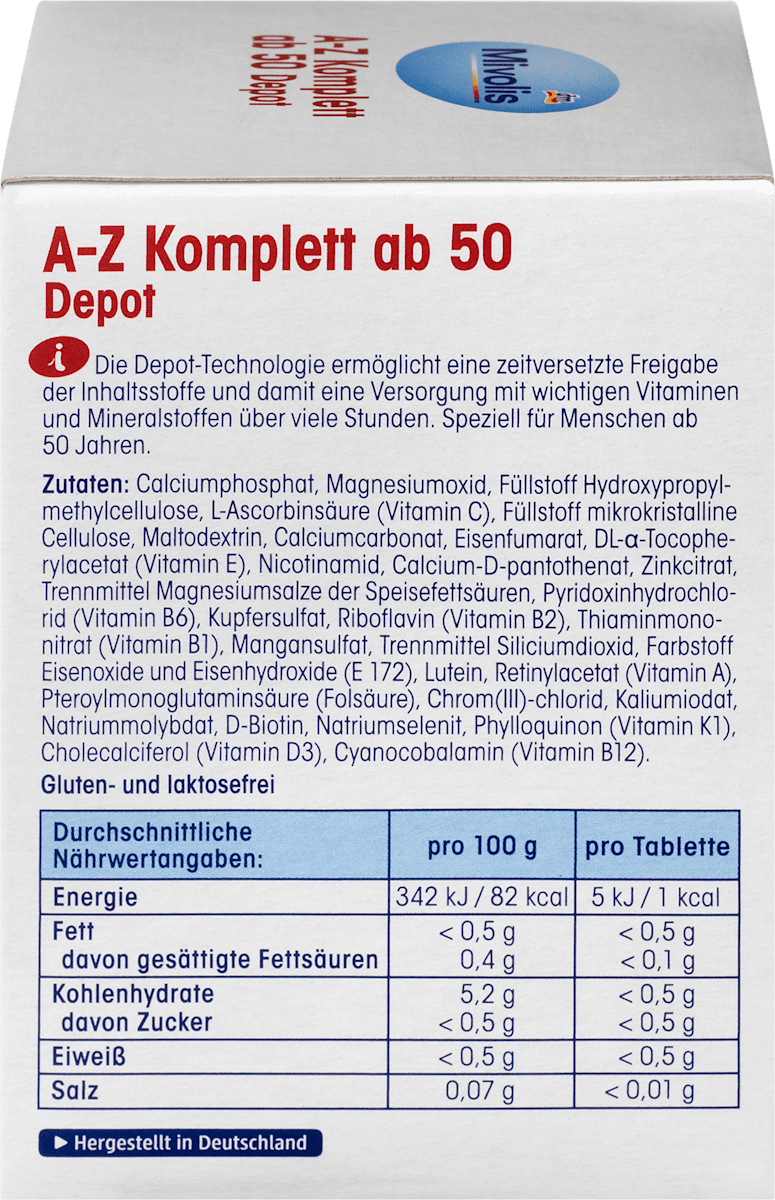 A-Z Complete Depot from 50 Tablets