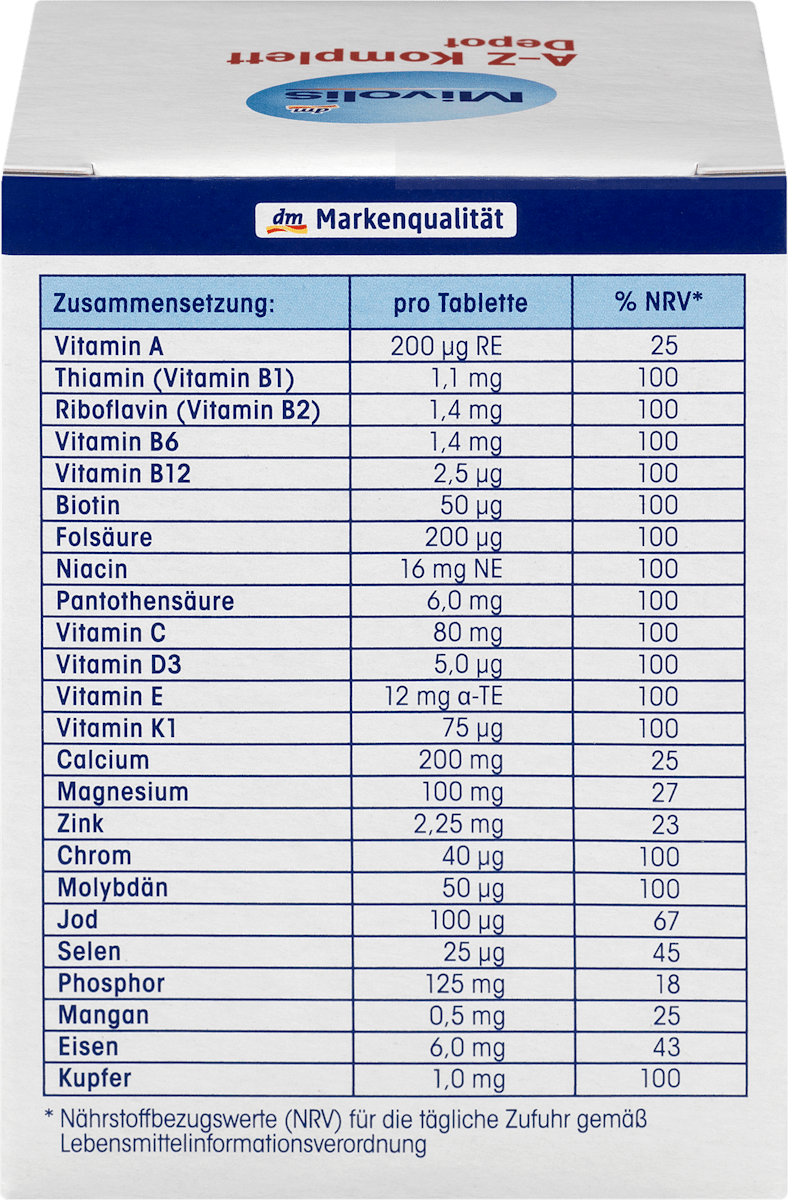 A-Z Complete Depot Tabletten