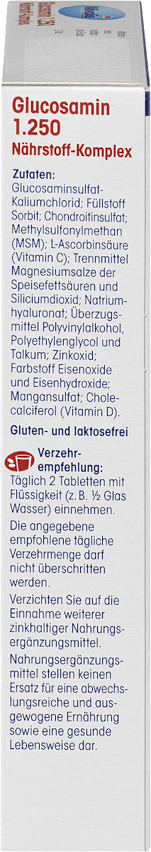 Glucosamine 1250 Voedingsstoffencomplex