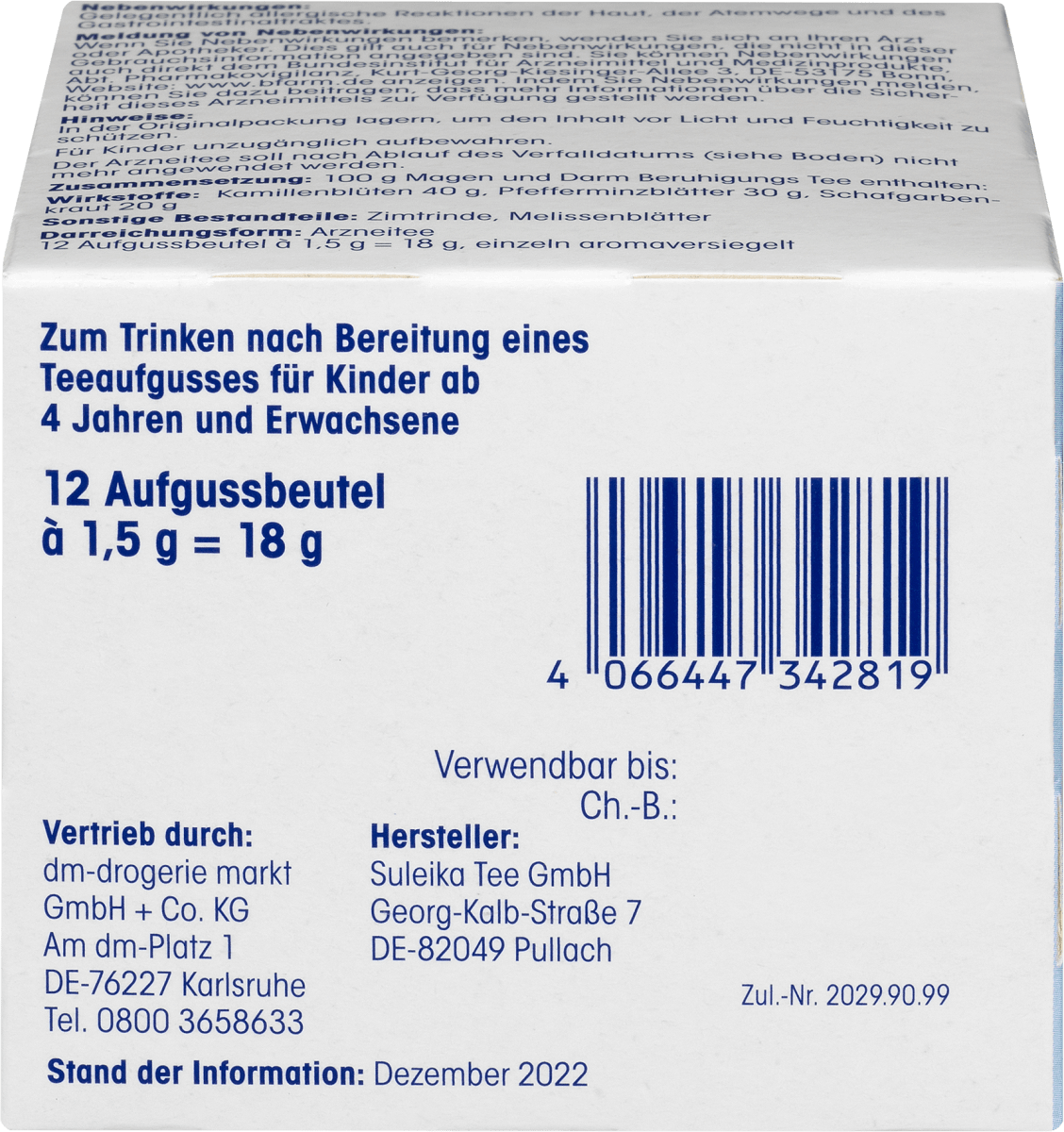 Children's Tea, Gut & Intestinal Tea