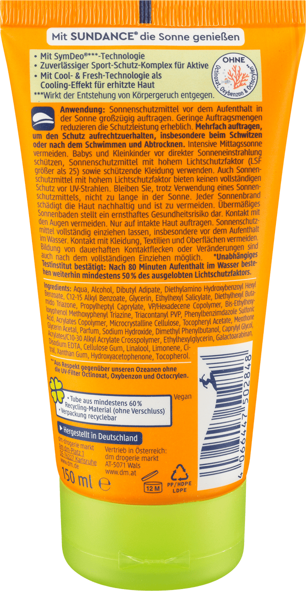 Sun Cream Gel Sport, LSF 50, 150 ml