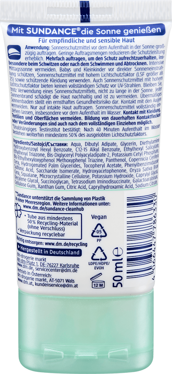 Sun Lotion Face Sensitive LSF 50+, 50 ml