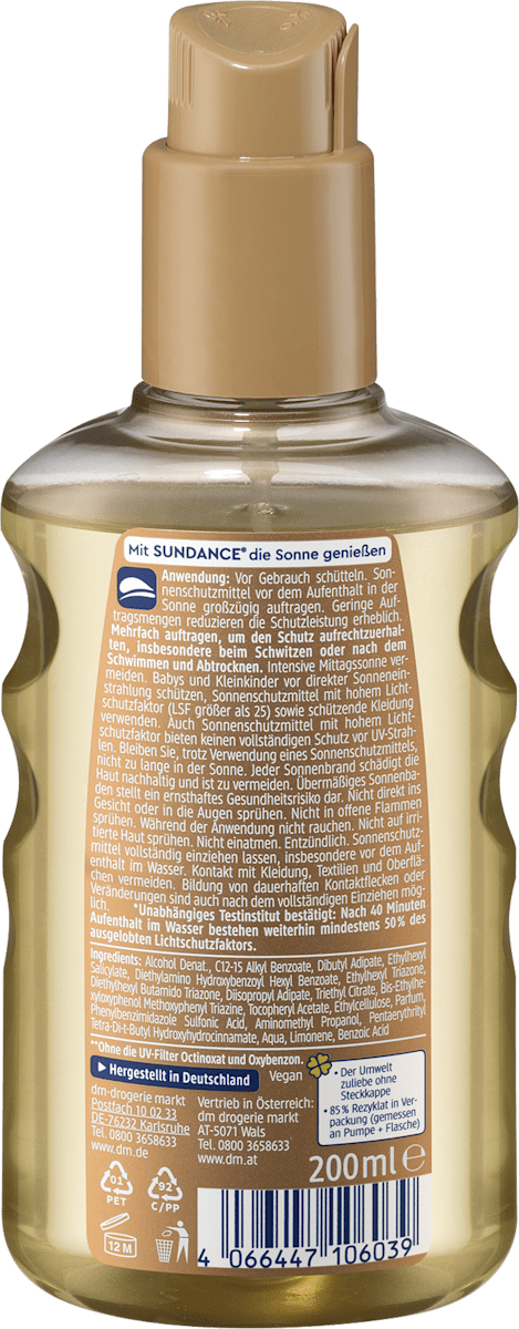 Sun Oil Spray LSF 20, 200 ml
