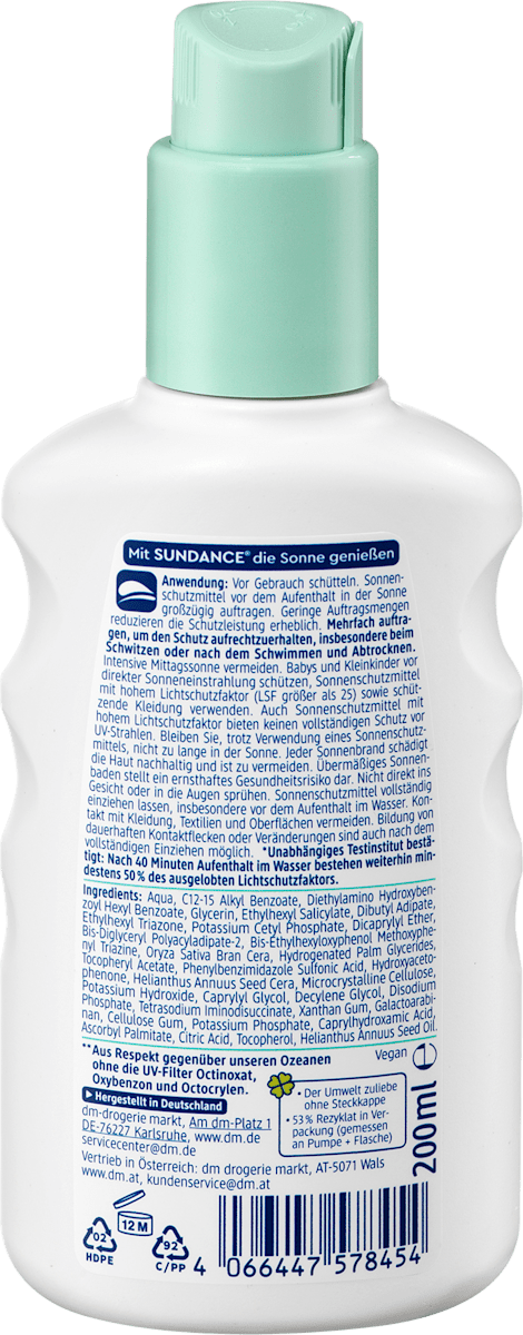 Sun Spray Sensitive LSF 50, 200 ml