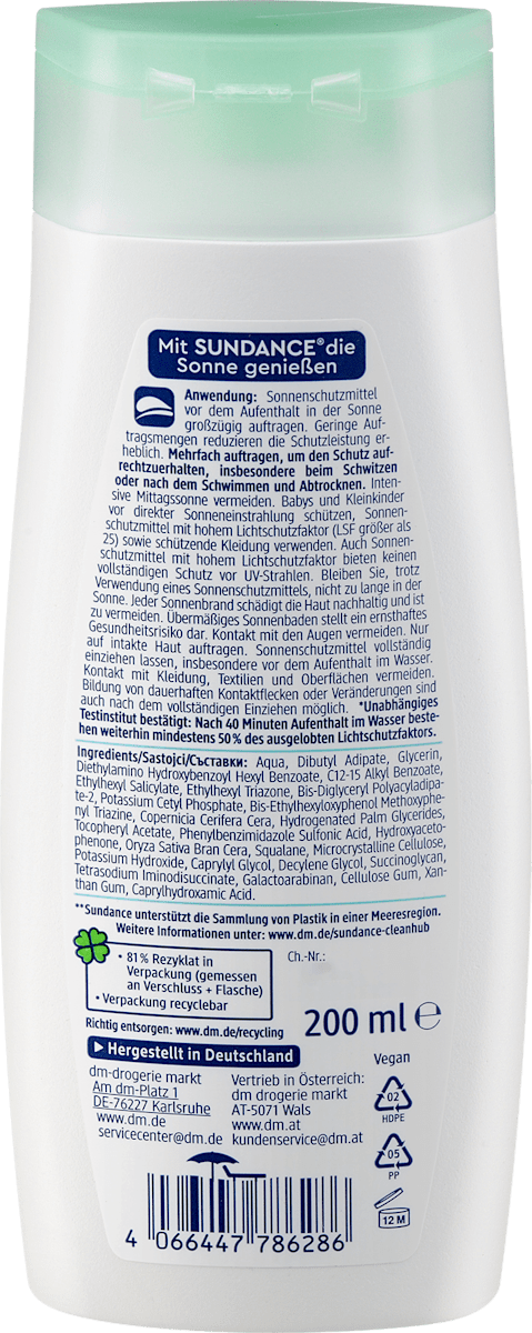 Sun Lotion Sensitive LSF 50, 200 ml