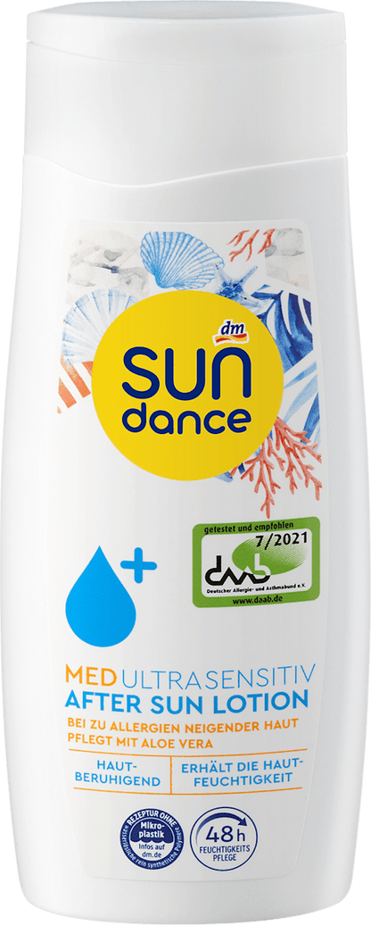 Loção Pós-Sol, MED ultra Sensitive, 200 ml