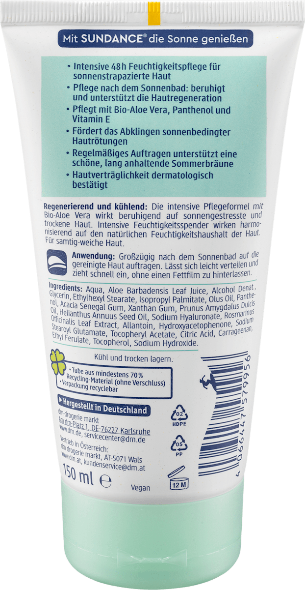 Loção Pós-Sol Sensível, 150 ml