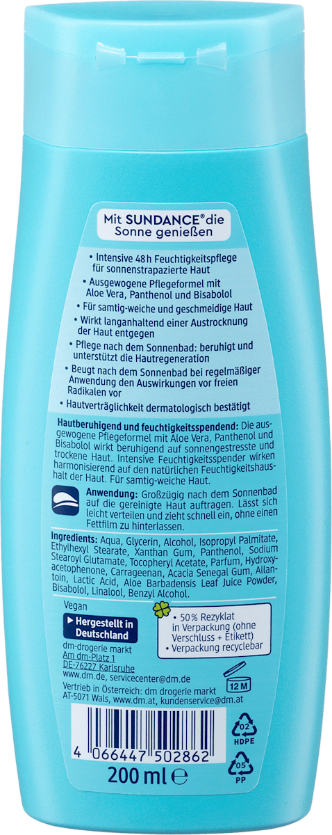 Loção pós-sol, 200 ml / 500 ml