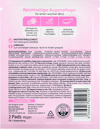 Almofadas para os olhos de hidrogel Rainbow (1 par), 2 unidades