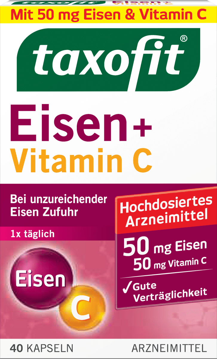 Cápsulas de ferro + vitamina C 