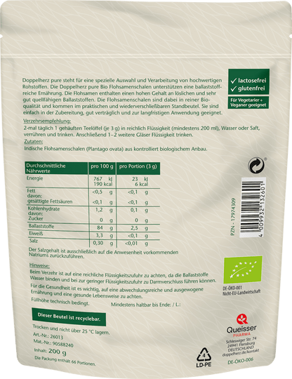 Biologische psylliumvezels 