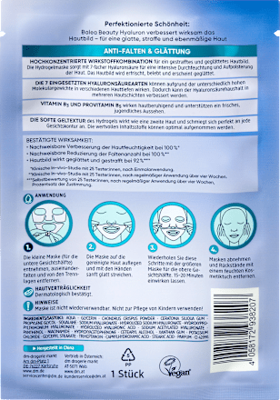 Hydrogel Beauty Hyaluron Gezichtsmasker, 1 St