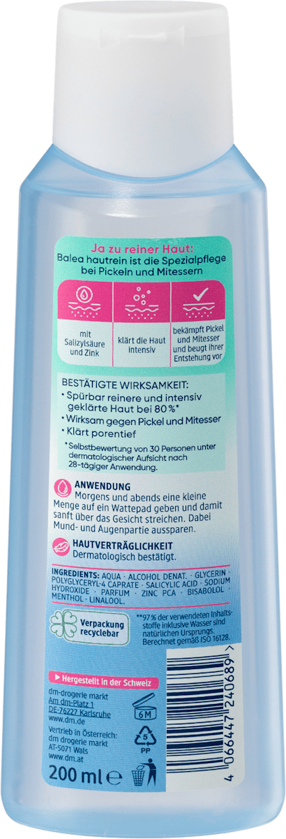 Tônico Facial Limpeza de Pele, 200 ml