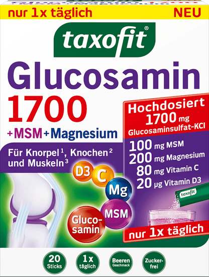 Glucosamin 1700 + MSM + Magnesium Sticks