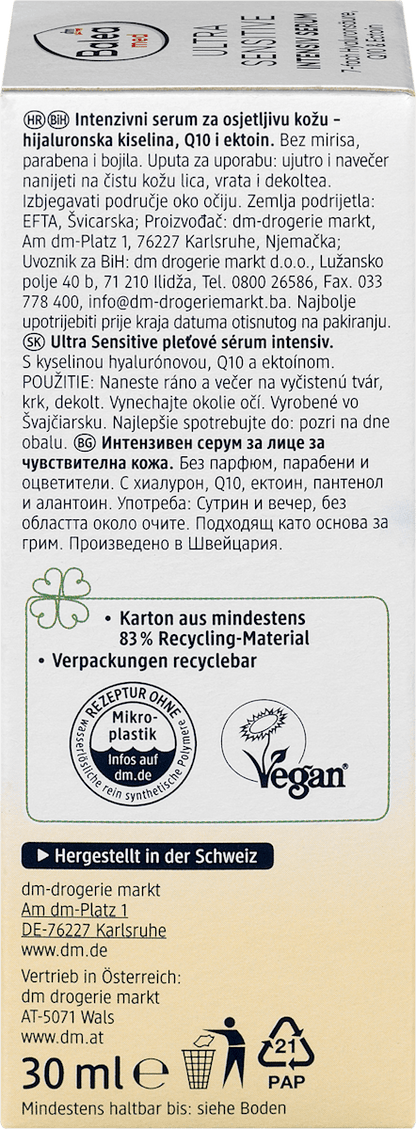 Intensief serum Ultra Sensitive, 30 ml