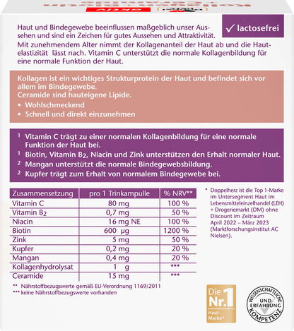 Colágeno + Biotina + Ceramida Trinkampulle 