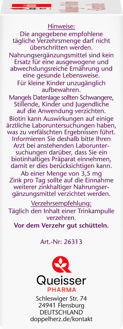 Colágeno + Biotina + Ceramida Trinkampulle 