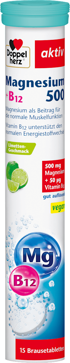 Magnesium 500 + B12 bruistabletten 