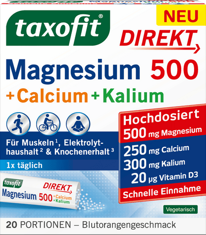 Mangesium 500 + Calcium + Potassium Direct