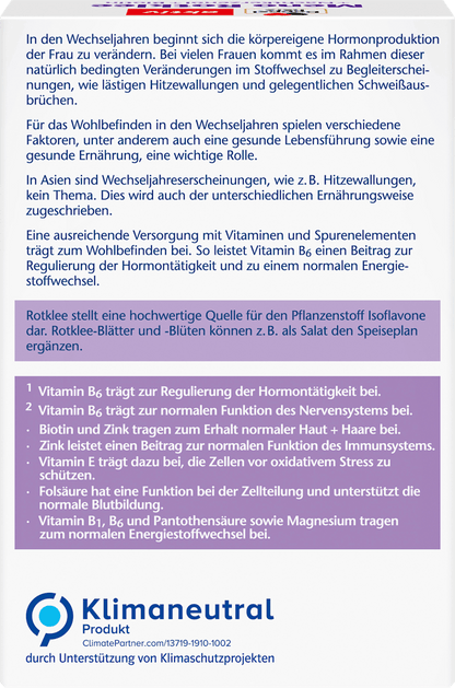 Meno Rotklee + Nachtkerzenöl + Biotina Kaspeln 