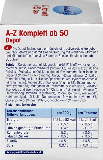 A-Z Complete Depot from 50 Tablets