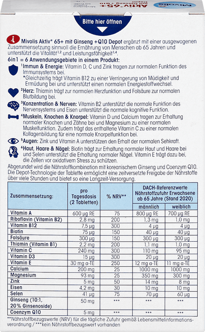 Ativo 65+ com Ginseng + Q10 Depot