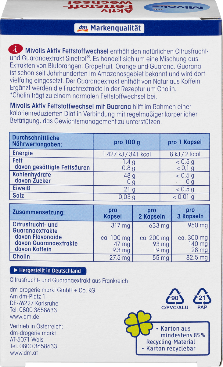 Active Fat Metabolism Capsules