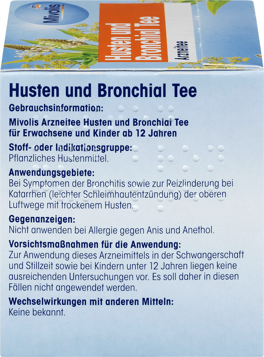 Kruidenthee, hoest- en bronchiale thee