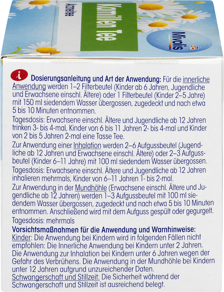 Kruidenthee, Kamillethee