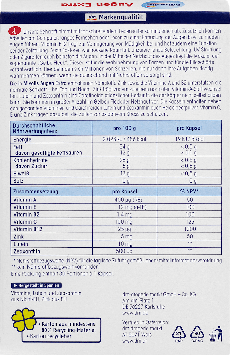Ogen Extra Visie + Bescherming, Dag + Nacht 