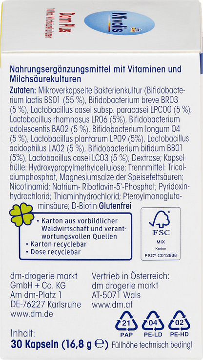 Gut Balance + Cápsulas, Probióticos