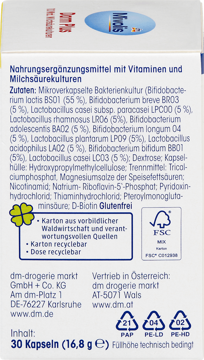 Gut Balance + Cápsulas, Probióticos