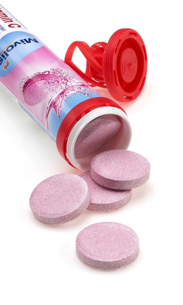 Comprimidos tópicos de ferro + vitamina C