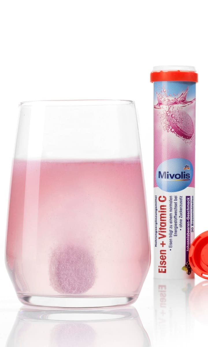 Comprimidos tópicos de ferro + vitamina C