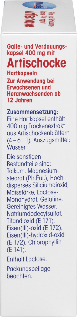 Bile and Digestive Capsule with Artichoke