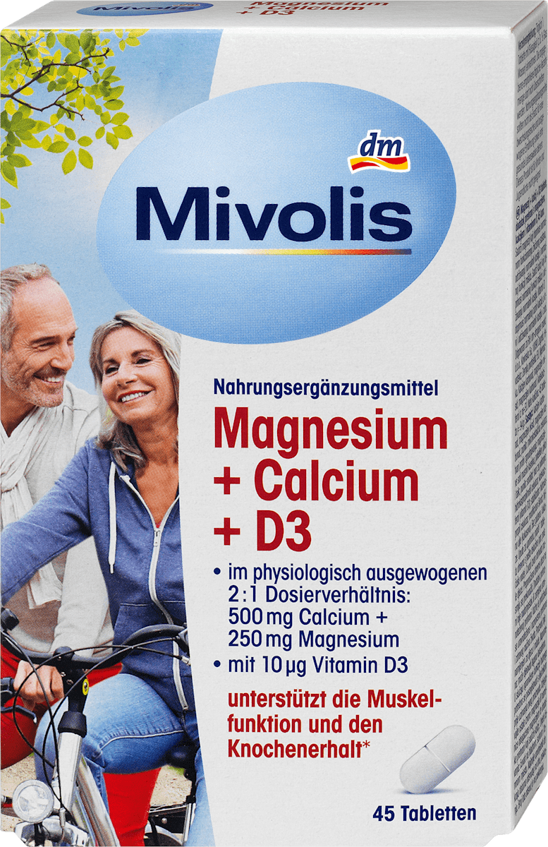 Magnesium + Calcium + D3 Tabletten