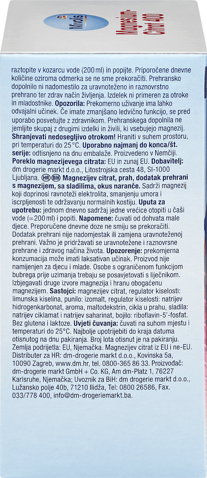 Magnesiumcitraatkorrels