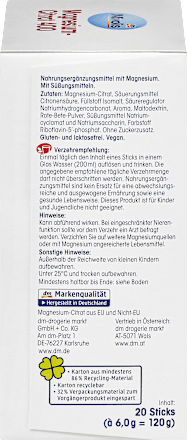 Magnesiumcitraatkorrels
