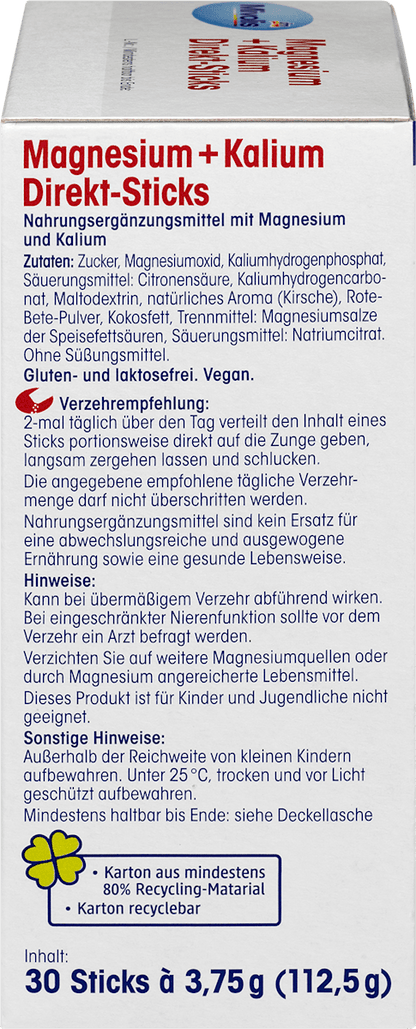 Magnesium + Kalium Direct Sticks