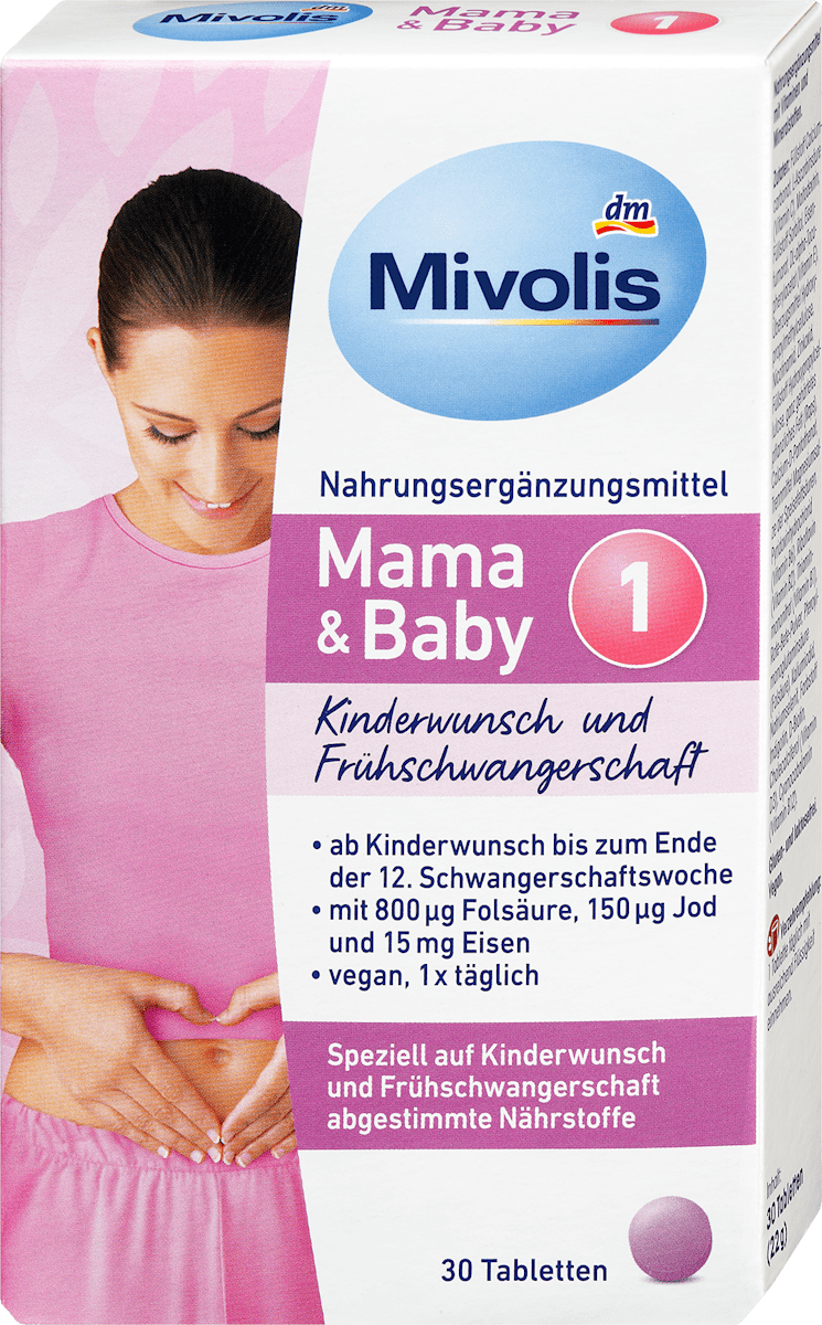 Mama &amp; Baby 1 Comprimidos 30 unidades, 22 g