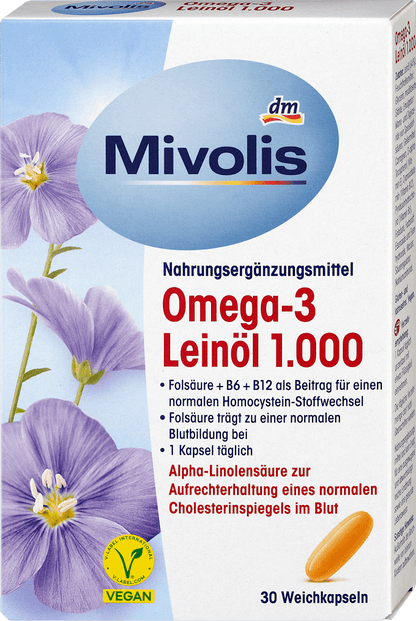 Óleo de linhaça ômega-3 1000