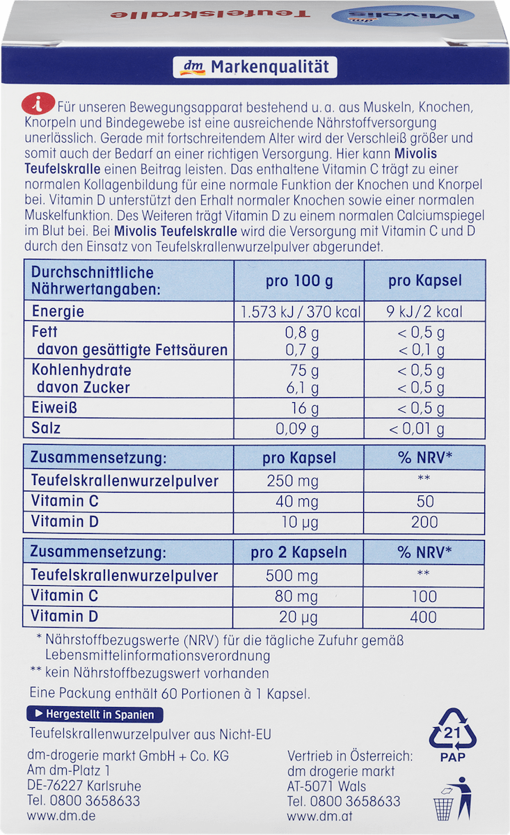 Duivelsklauw capsules