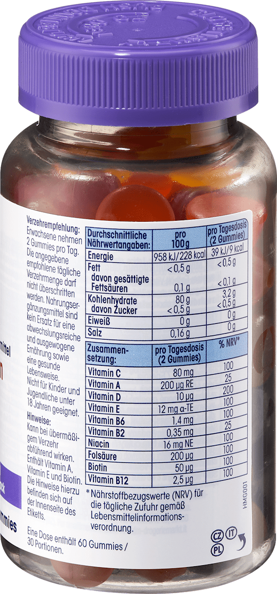 Gomas multivitamínicas