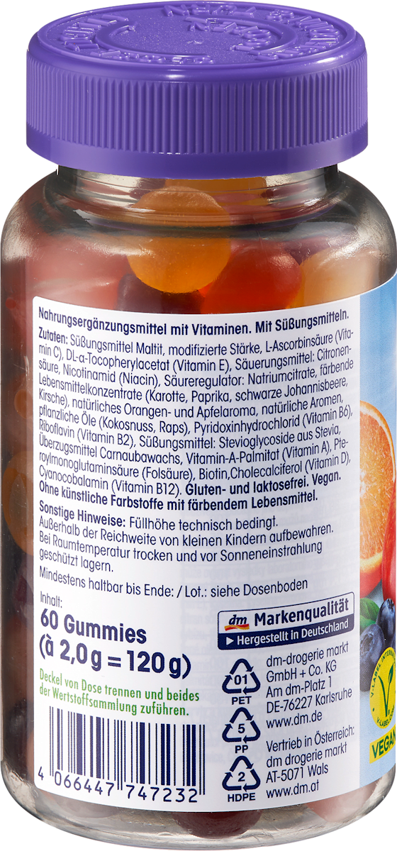 Gomas multivitamínicas