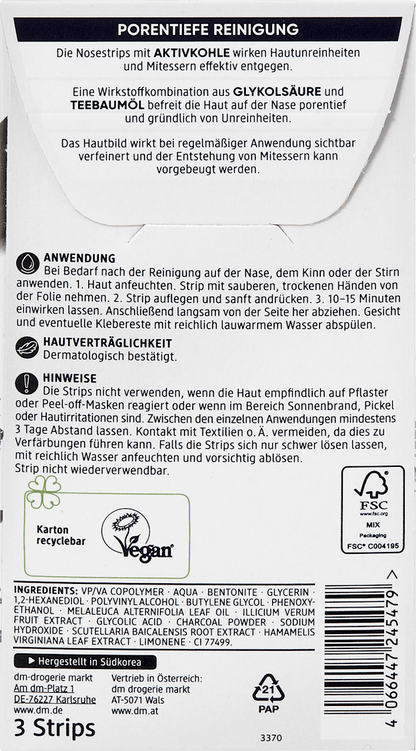 Nosestrips with Active Charcoal, 3 St